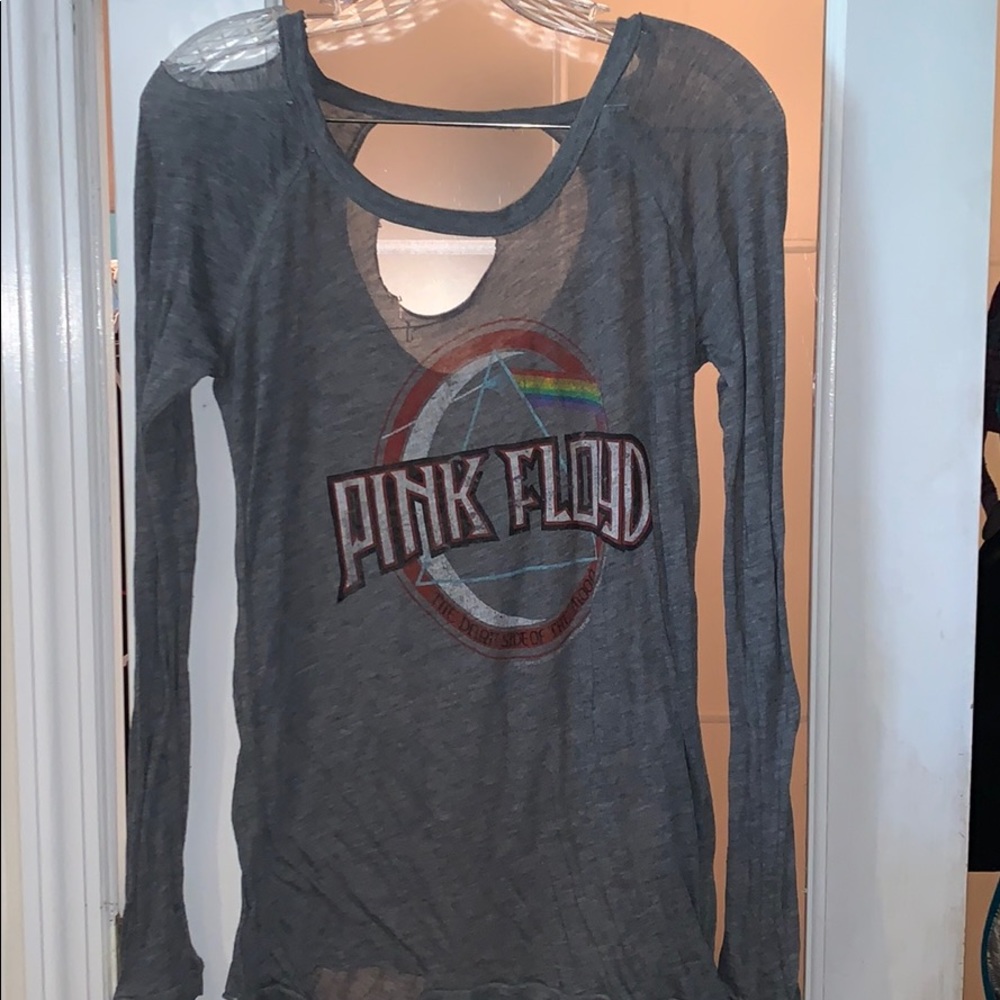 Chaser Burnout Pink Floyd Long Sleeve Tee